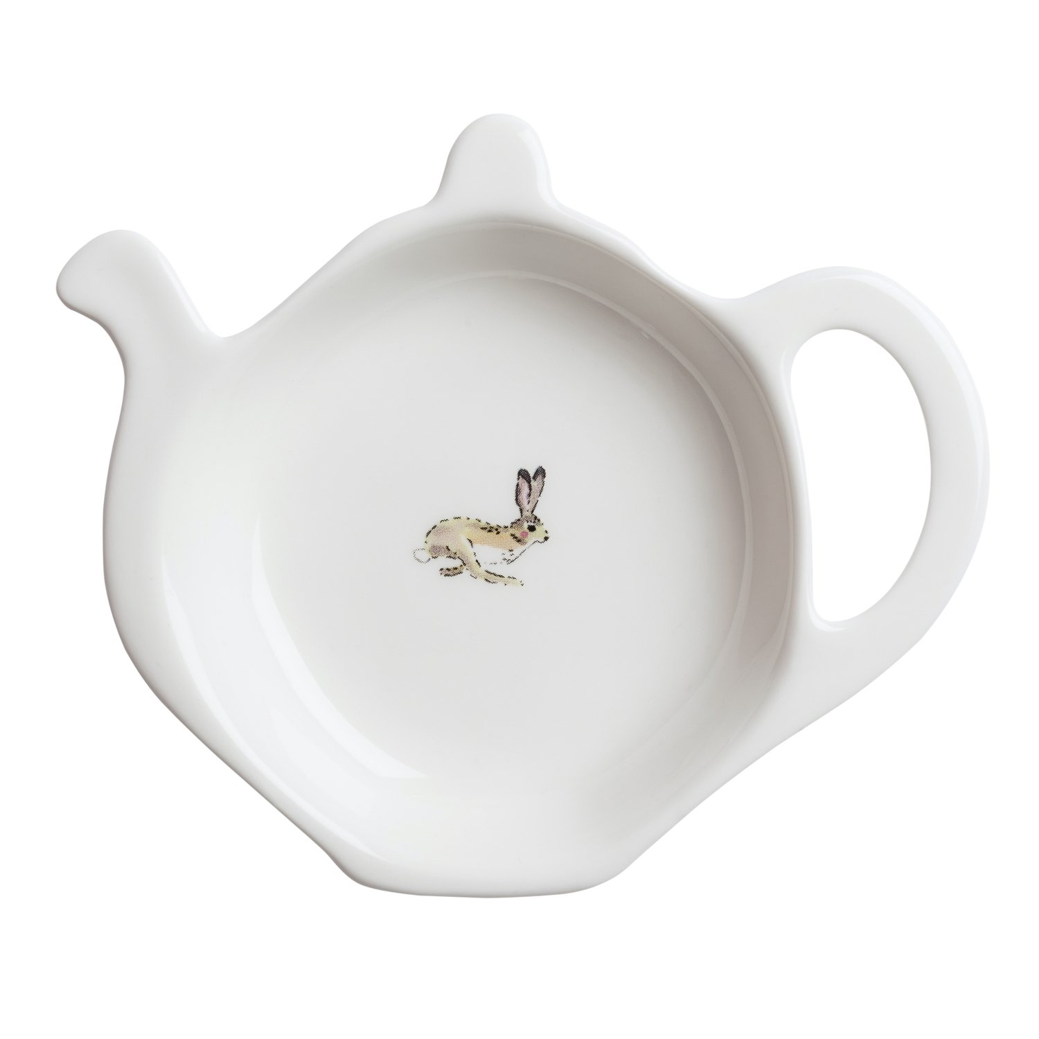 Sophie Allport - Hare Tea Bag Tidy, Fine Bone China, Gift Box, Dishwasher Safe