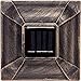 Paradise by Sterno Home Solar Cast Aluminum LED Post Cap Light for 4x4 Wood Posts, Bronze (Crystalline Solar Panel,