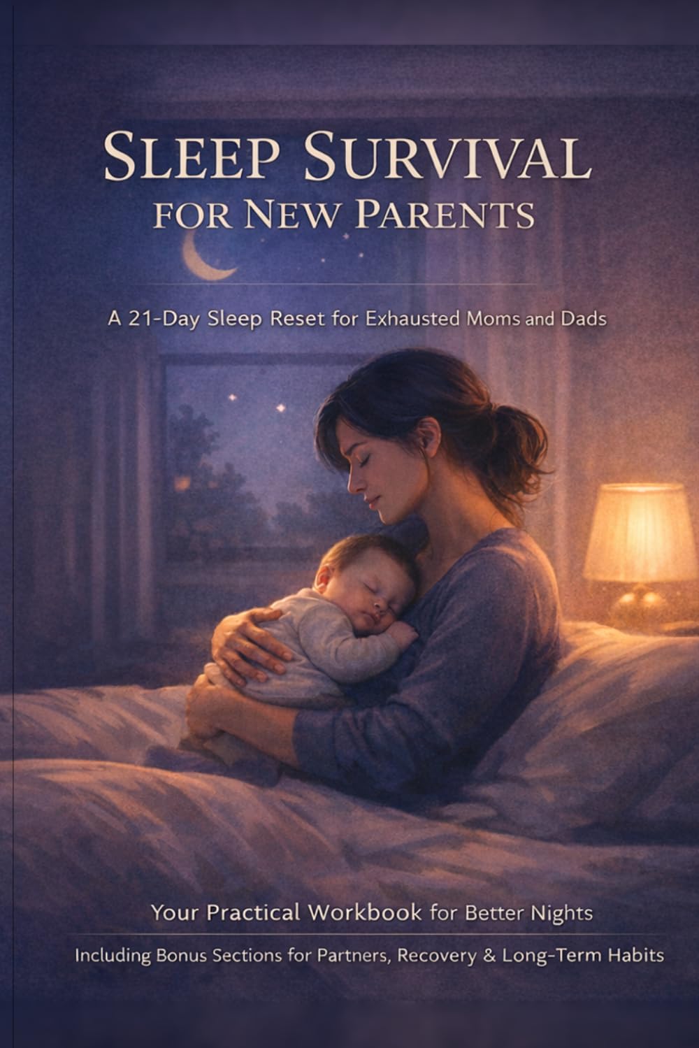 Sleep Survival for New Parents: A 21-Day Sleep Reset Workbook for Exhausted Moms and Dads (Evidence Based CBT-I Strategies for Better Sleep Without Medication)