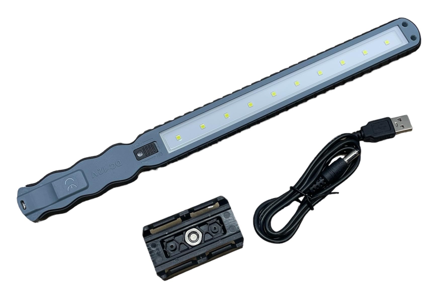Colester Direct Skinny Light - Lampada da lavoro portatile a LED, ricaricabile, ultra sottile, con supporto magnetico regolabile