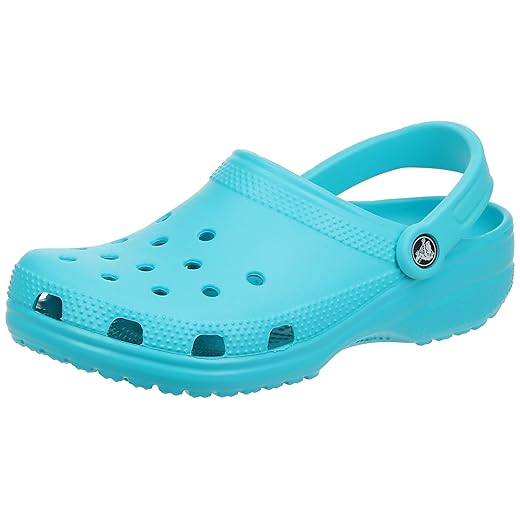 Crocs unisex adult Men's and Women's Classic (Retired Colors) Clog, Digital Aqua, 8 Women 6 Men US