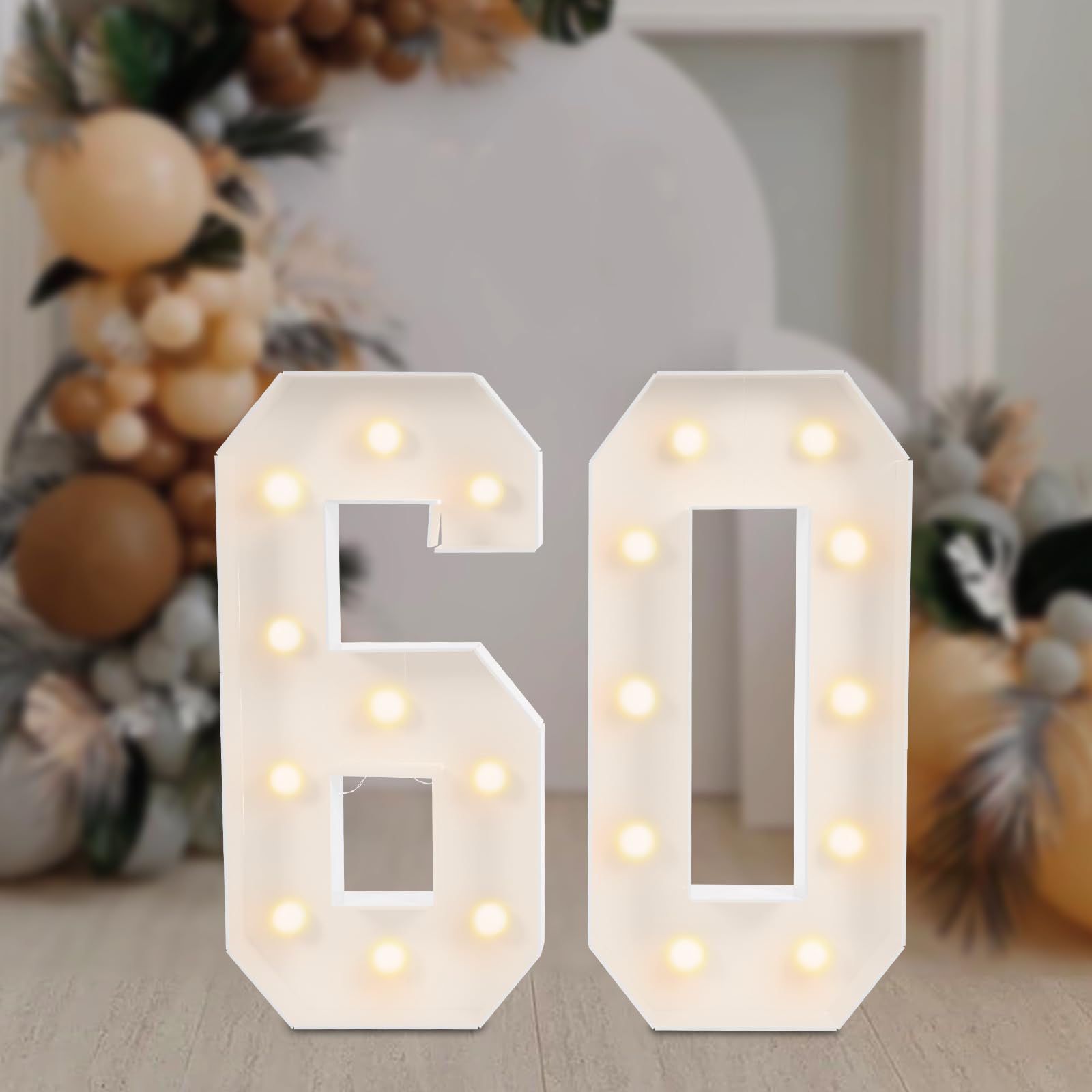 LED cijferlicht 3D LED cijferlamp nummer verlichte cijfers 30, warme lichten decoratie cijfers nachtlampje lamp voor bruiloft, verjaardag feest
