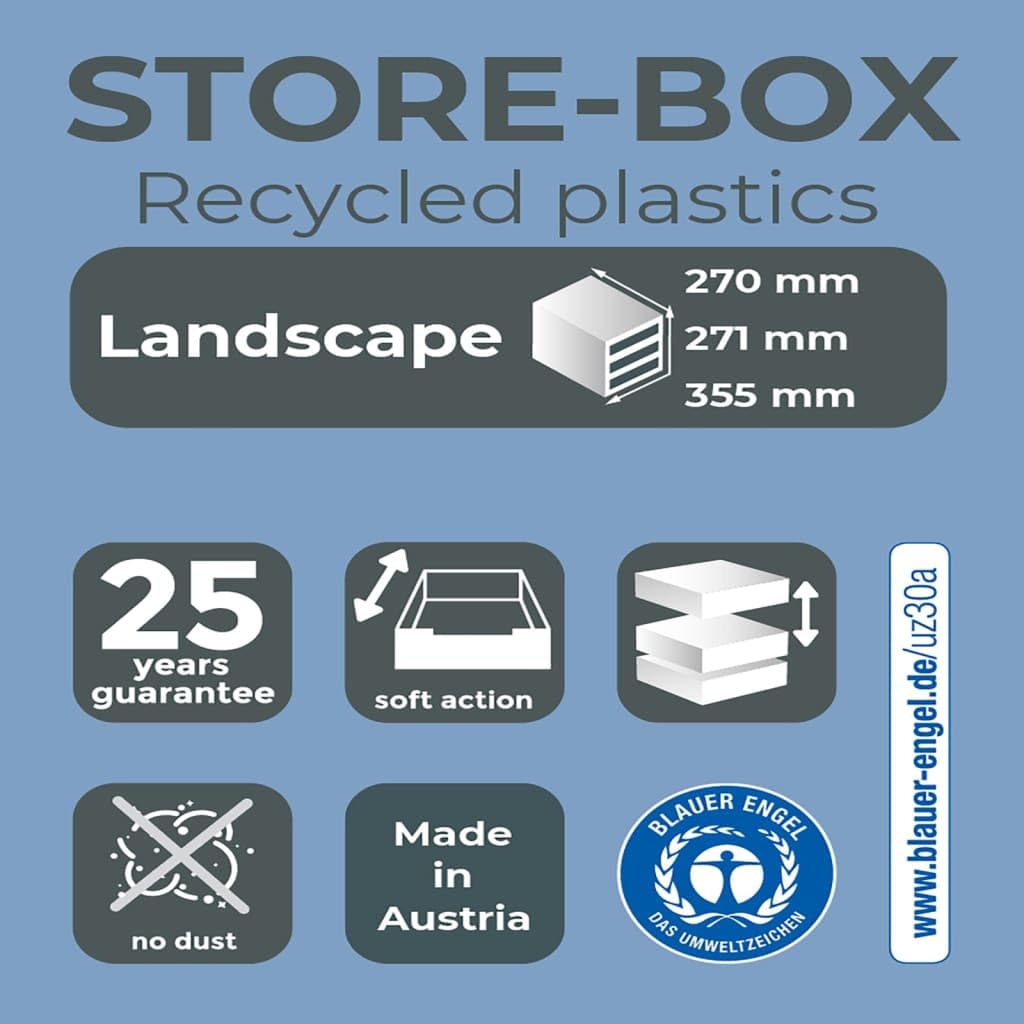 Exacompta 308798D 1x BIG-BOX PLUS HORIZON ladenbox met 5 laden, Iderama