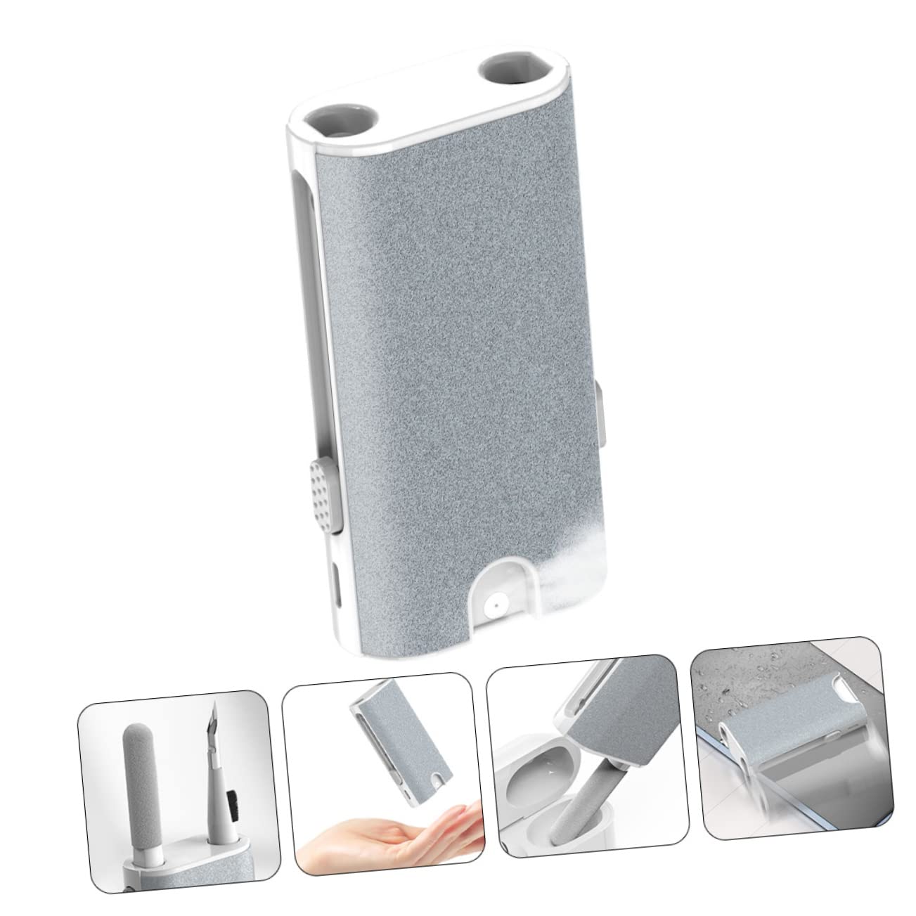 Tofficu 5piezas Kit De Limpieza Multifuncional para Auriculares y Pantallas Cepillo De Limpieza Esponja para Electrónica para Estuches y Dispositivos Móviles