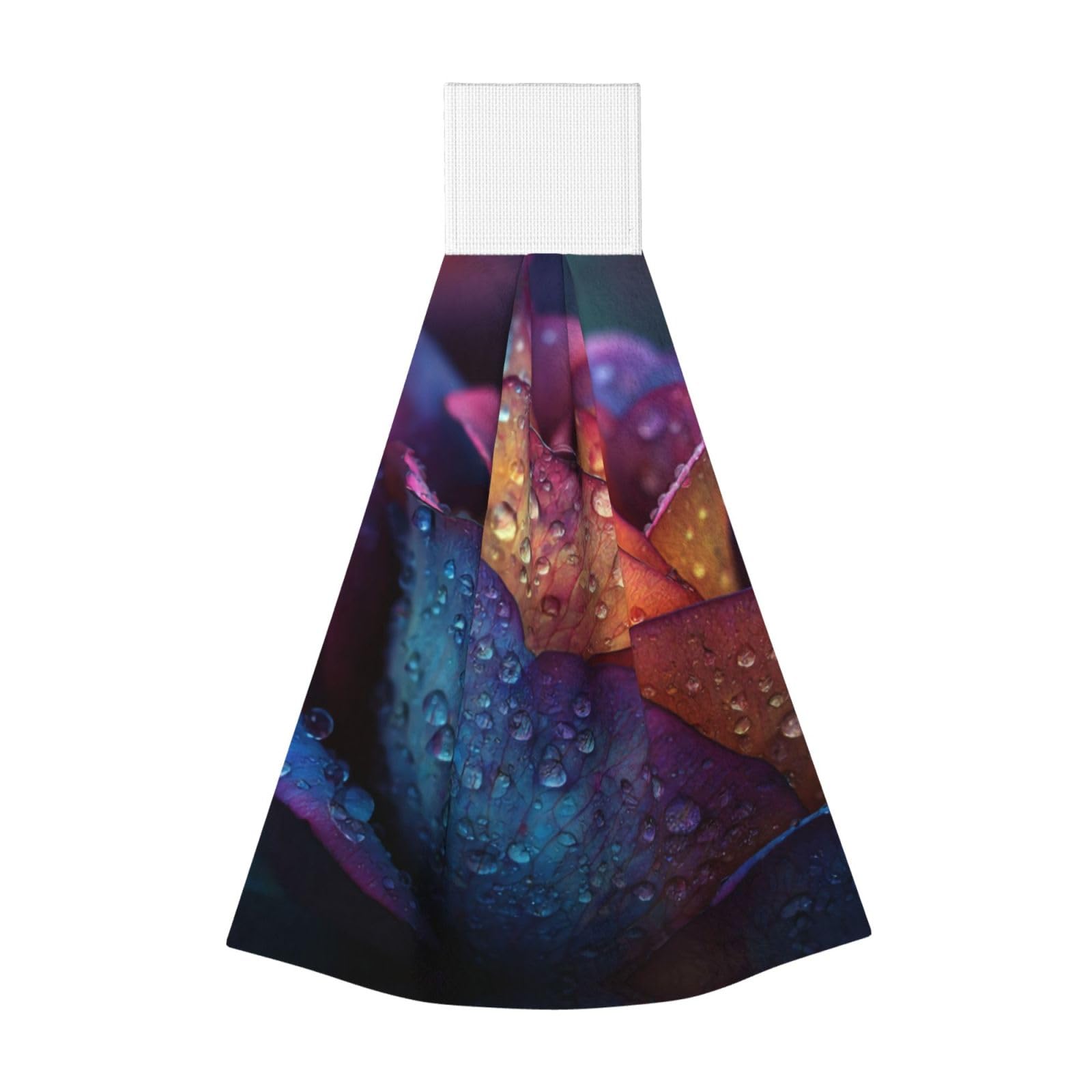 JUANYQME Water Droplets Printing Hanging Coral Fleece Towel Super Absorbent Soft Towel, Fluffy And Light Quick-Drying Noodles.