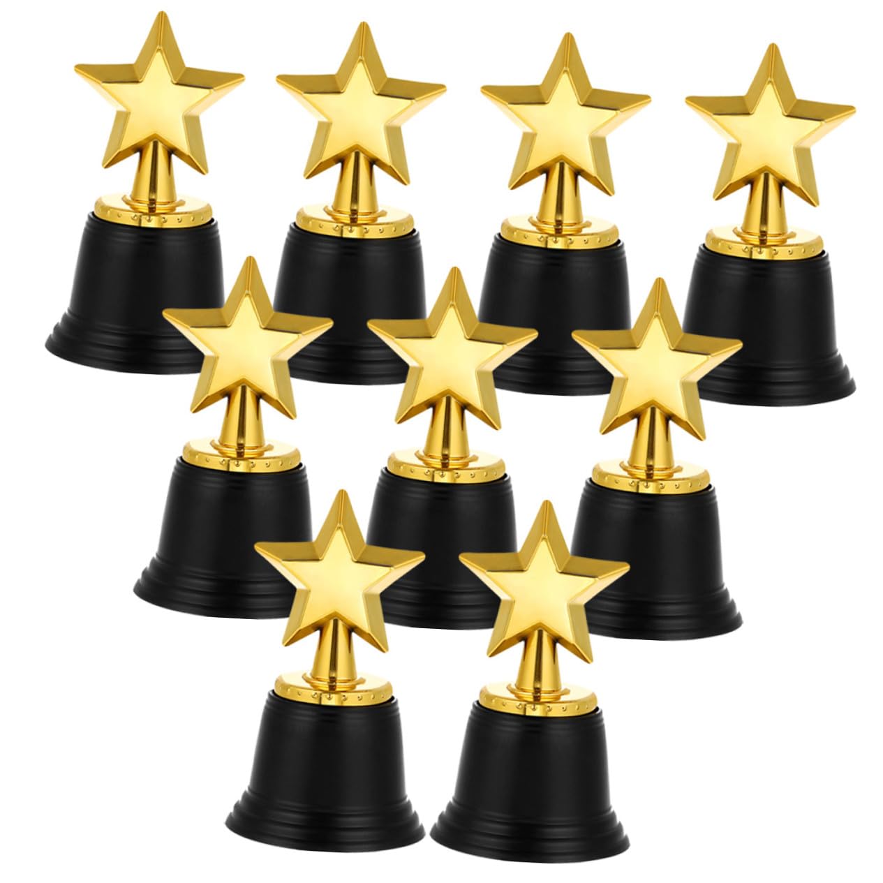 Mini Estrella Plástico Niños para Trofeo 9 Piezas de Decoracion Verano