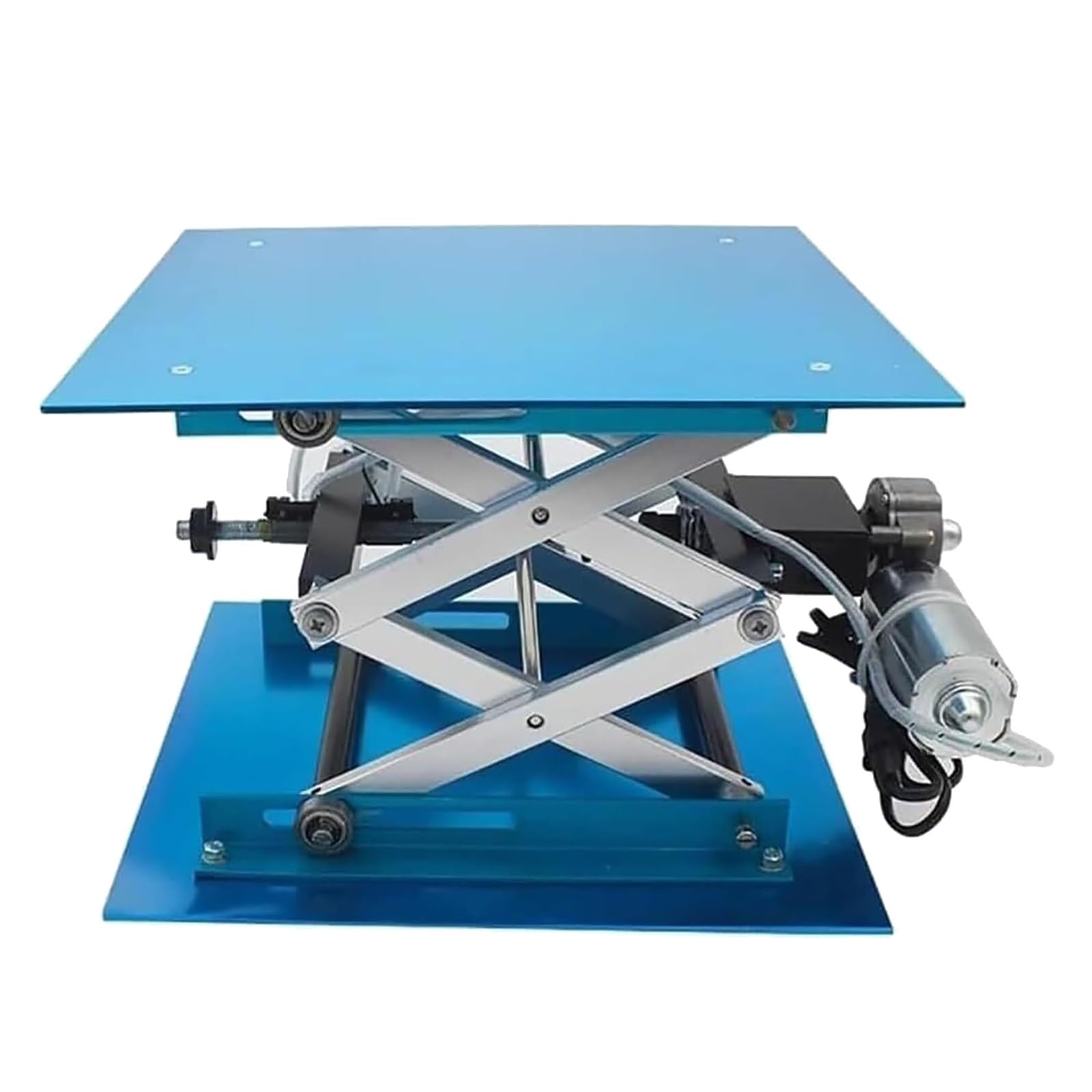 Elektrische Hebebühne, Aluminiumoxid-Laborausrüstung, 30 kg Tragkraft, 250 x 250 mm, verstellbarer Labortisch, höhenverstellbar 90–365 mm für effiziente Werkbanknutzung