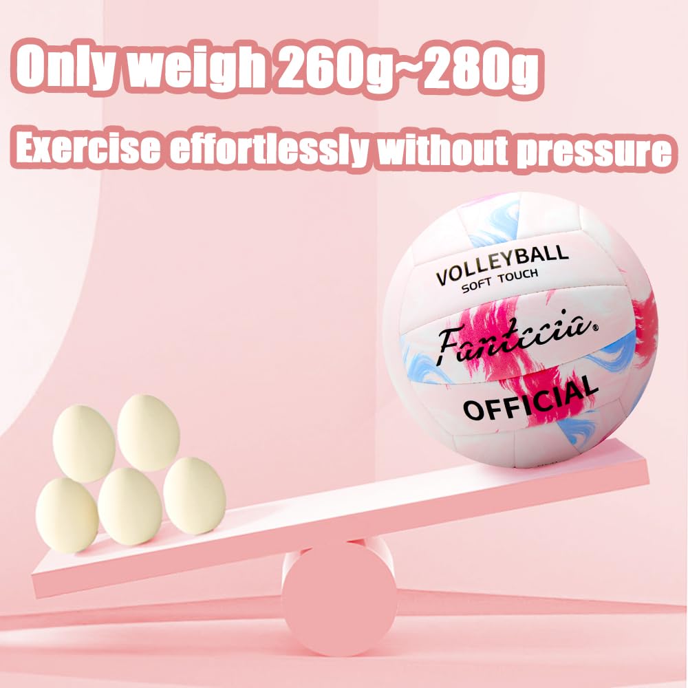 Volleyball, parfait pour le beach-volley et le plaisir de la piscine. Ballon de volleyball souple et étanche de taille 5 avec pompe pour l'entraînement et le jeu, idéal pour les adolescents