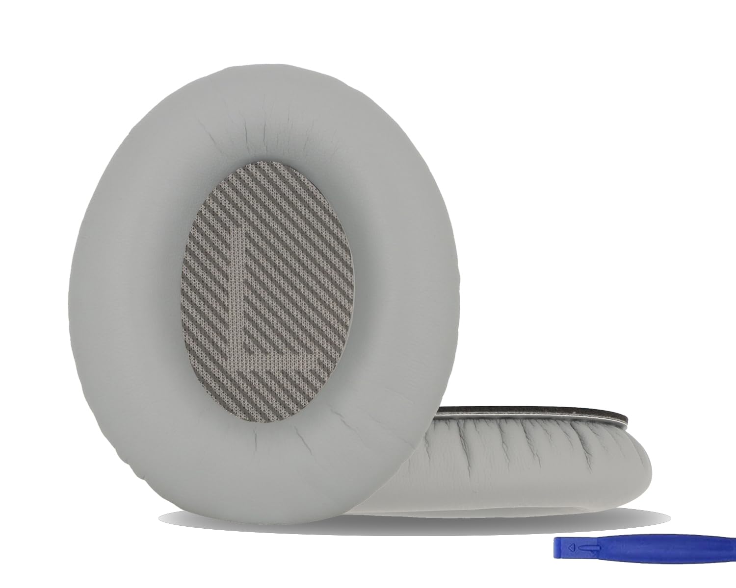 HiFlying Professional QC35 Replacement Ear Pads Cushions, Ear Cups Compatible with Bose QuietComfort 35 (QC35) and Quiet Comfort 35 II (QC35 II) Over-Ear Headphones (Light Grey)