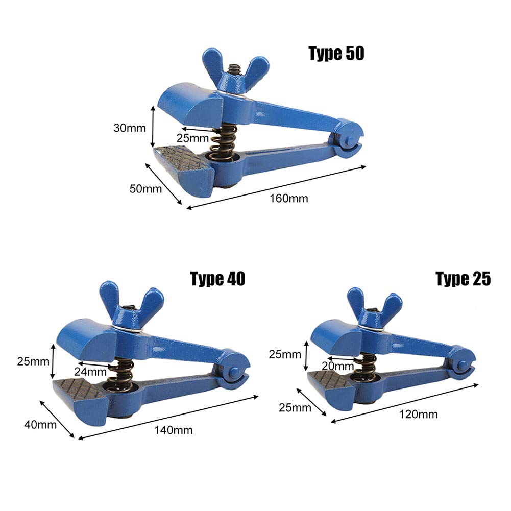 Operitacx Pince Étau à Main En Acier Sphéroïdal – Outil De Serrage Portable Ultra-Résistant Bleu 12x6 Cm Pour Travail Précis Et Professionnel
