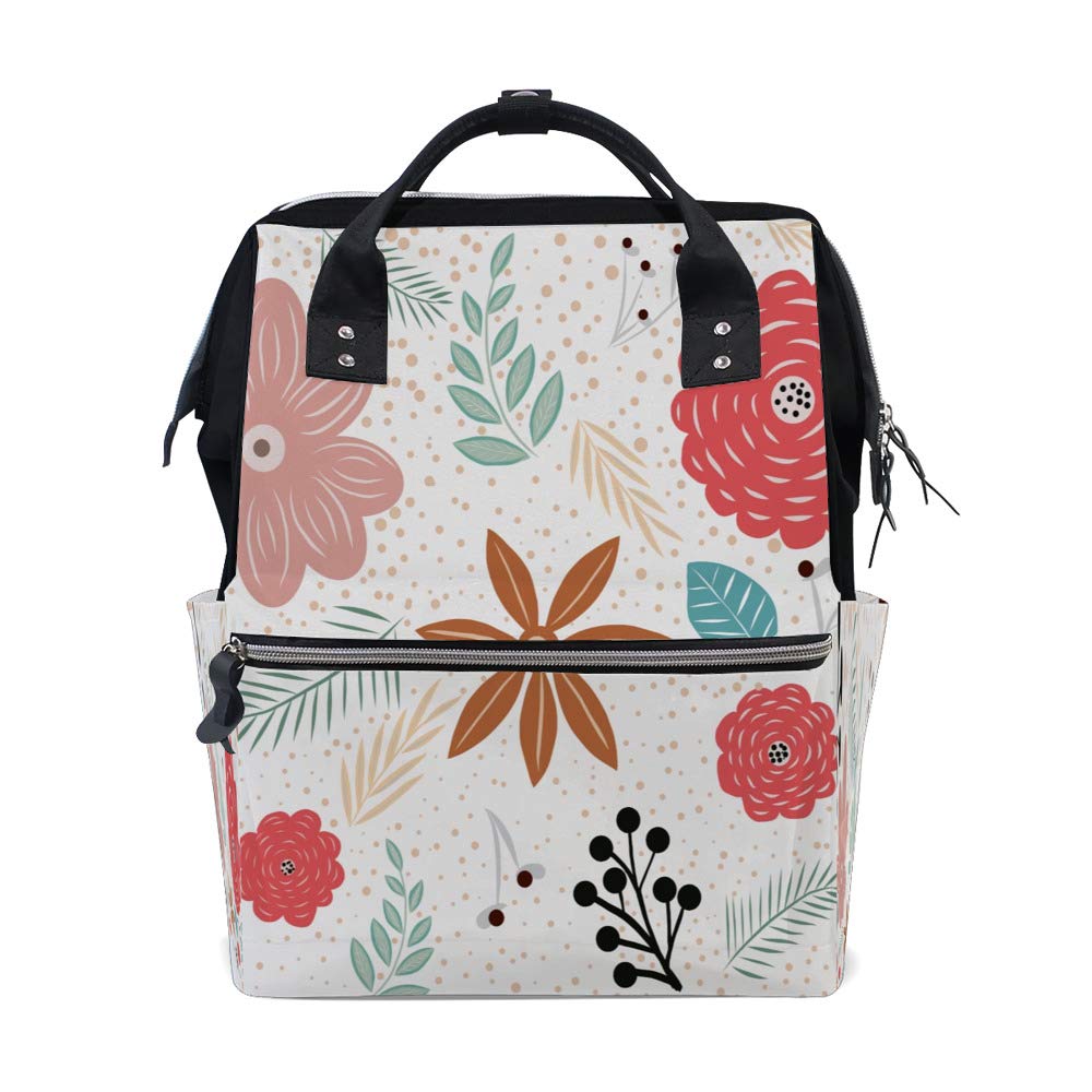 Sac à dos multifonction fleurs pour voyager léger avec bébé - 6
