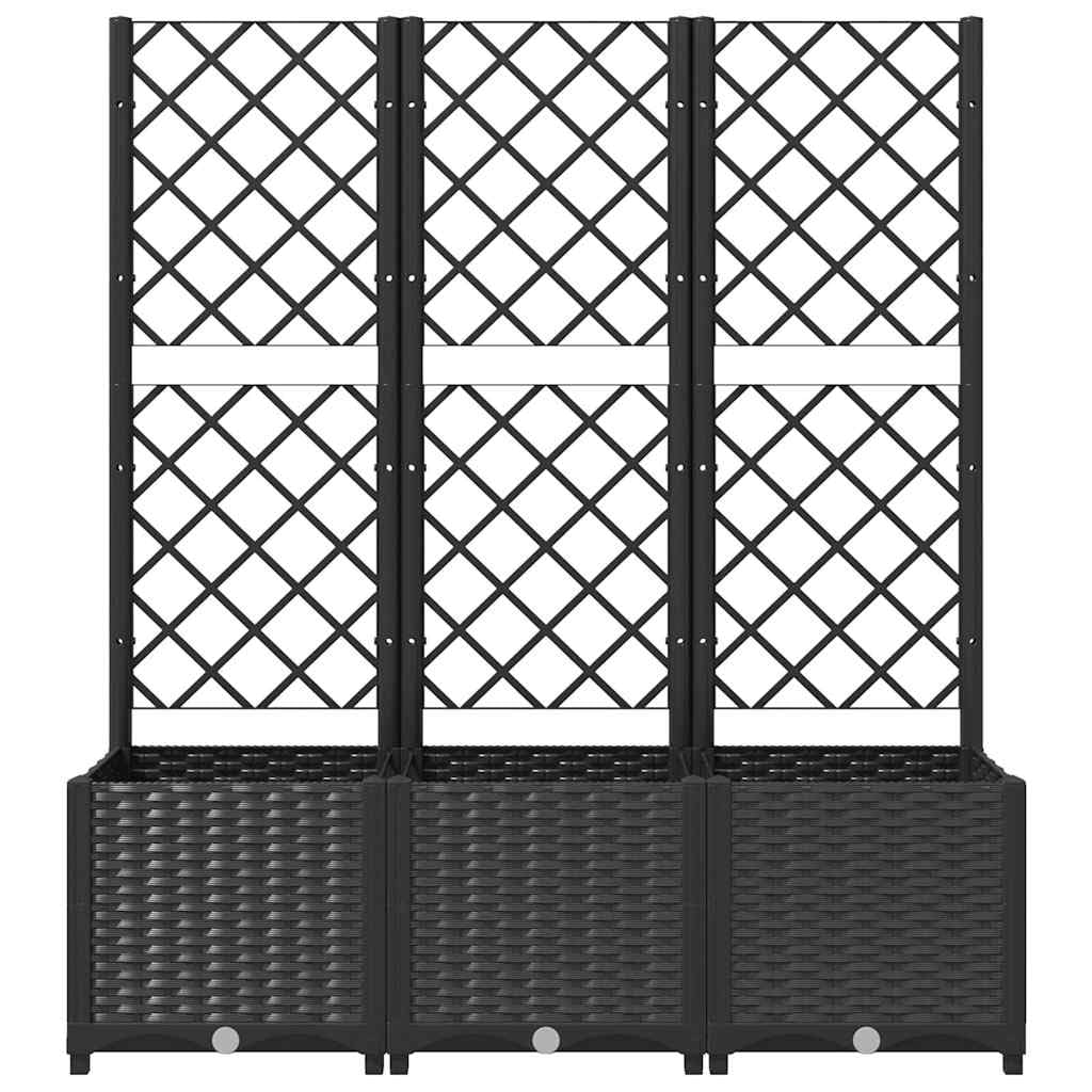 vidaXL Jardin Noir 120 x 40 x 136 cm