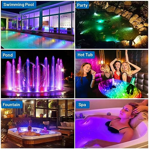 Yiamia YCD Hot Tub Lights, Submersible Led Pool Lights thumb #2