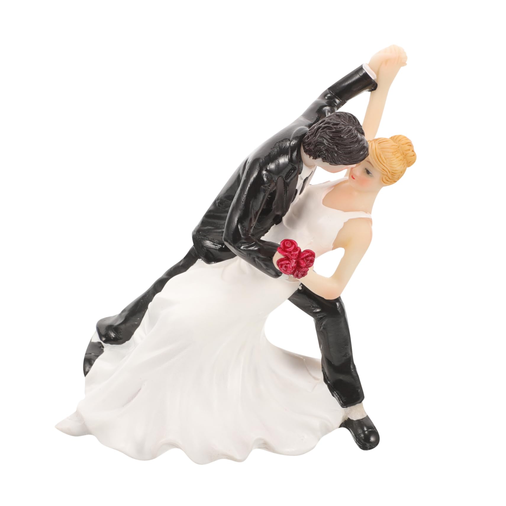 INOOMP 2 Pezzi Decorazione per Torte Nuziali con Sposini Cake Topper per Matrimoni Accessorio Leggero e Ornamentale per Torte Tematiche per Nuziali