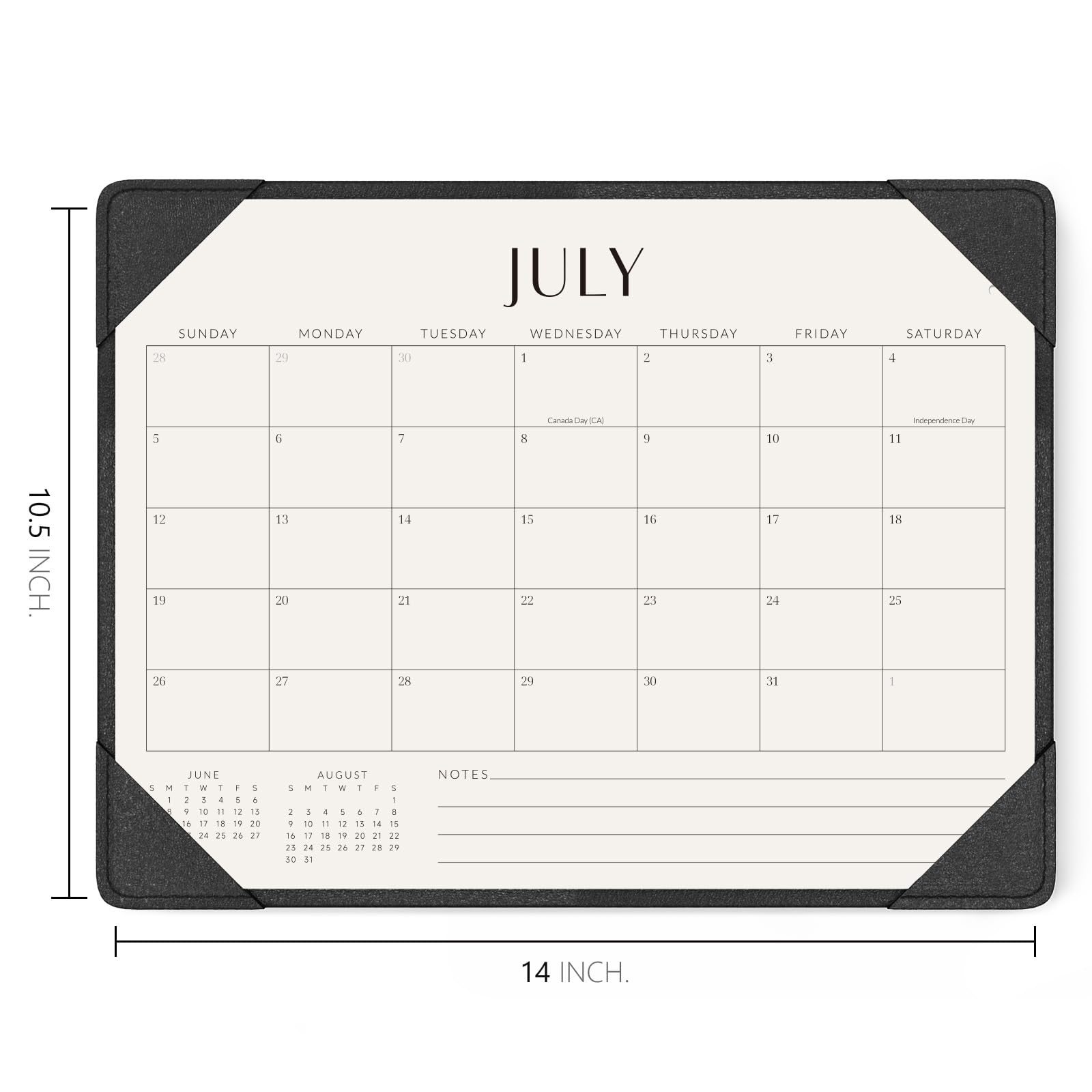 Jotsome Schreibtischkalender 2026 - 2027 mit Schreibtischunterlage, Schreibtischunterlage Kalender von Juli 2026 bis Dezember 2027, 35,6 x 26,7 cm, Schreibtischunterlage Kalender für Zuhause und Büro