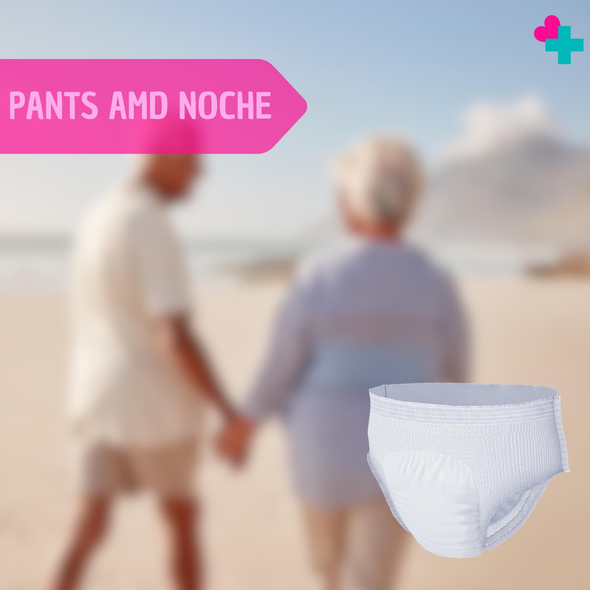 Pants Noche. Pants Noche Máxima Absorción. Pants Incontinencia Adultos. Braga Pañal Adultos Noche. Desechables. Absorción de 900-1200ml. Talla XL. Caja 60 unidades.