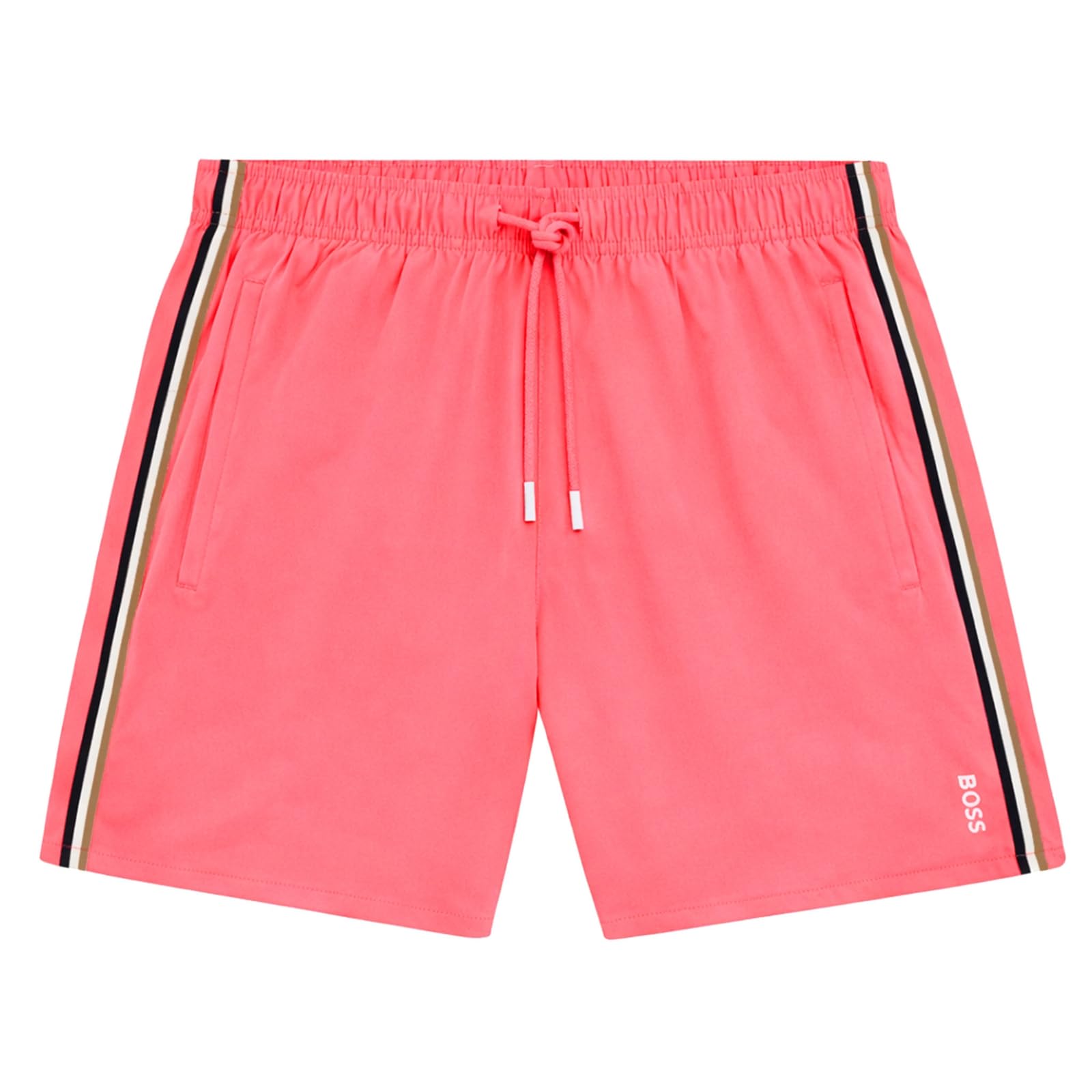 Boss Men' Pink Iconic Swim Shorts in Size S, Sports Direct