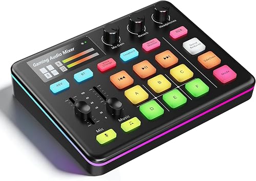 Gaming Audio Mixer, Table de mixage audio G1 Neo, table d… - 1