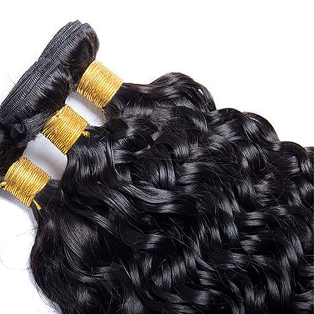 Extension di capelli umani brasiliani Remy brasiliani non trattati, 86,4, 86,4 cm, 86,4 cm, 1B, colore nero naturale, 150 g, per donne