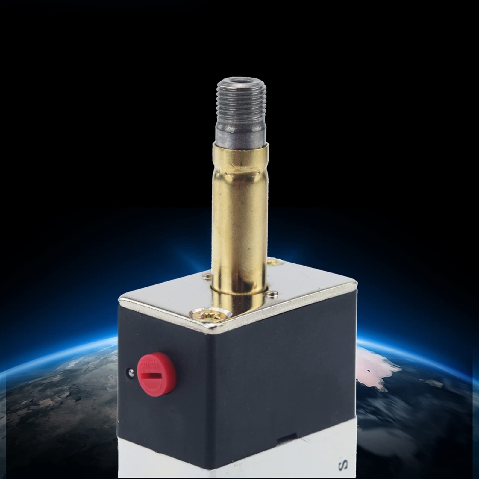 Bloque de electroválvula neumática 4V210-08, 12/24 V CC, 110/220 V CA, opción múltiple, con silenciador, Base de Montaje, colector, 2/3/4/6 vías, 1 Unidad(5 Row 12mm Fitting,DC24V)