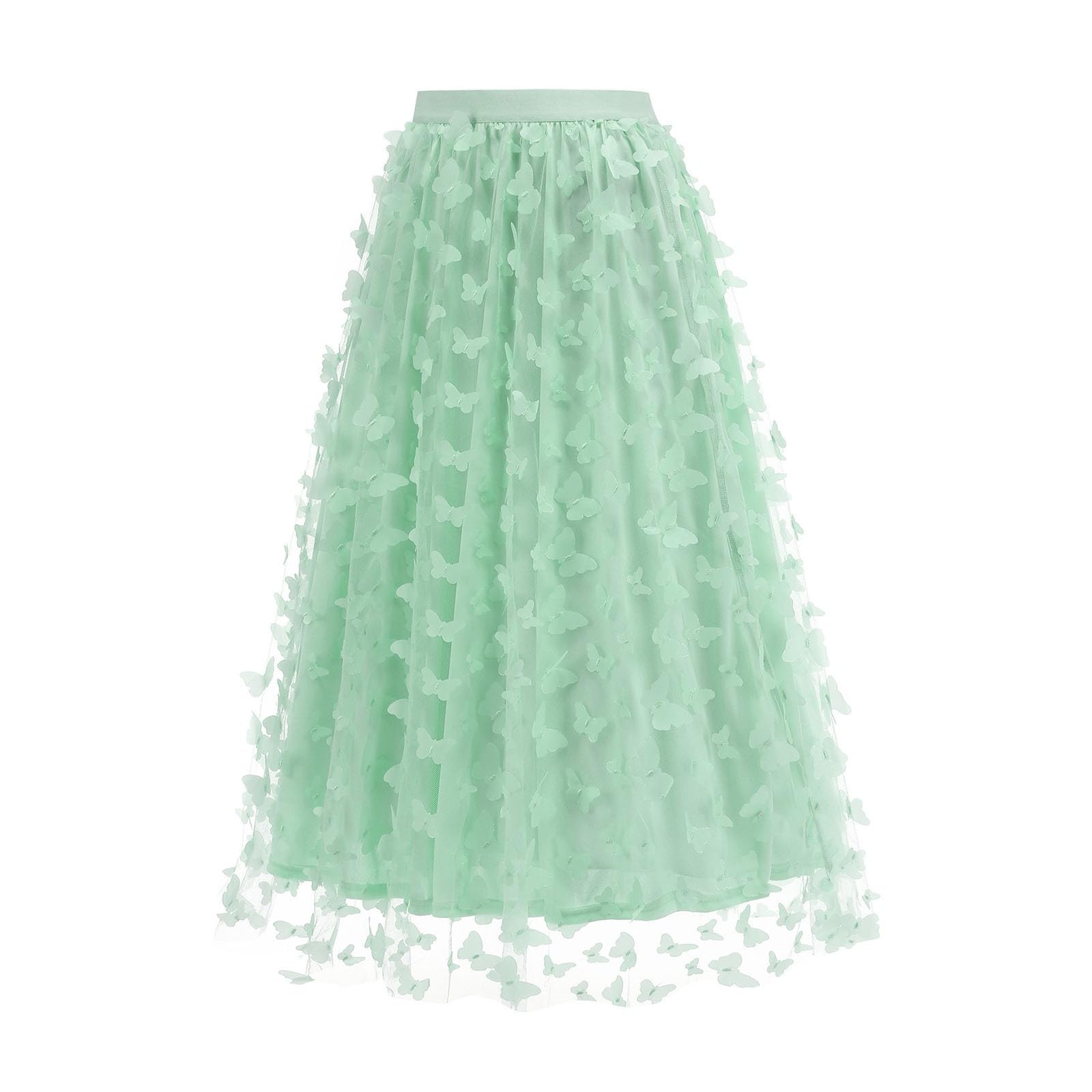 Tüll Rock Damen Tüllrock Blau Damen 4-Schichten Tüll Tutu Rock Royalblau Hoch-Tief Flauschig Elastischer Bund Puffy Karneval Kostüm für Umzug, Party & Tanzen