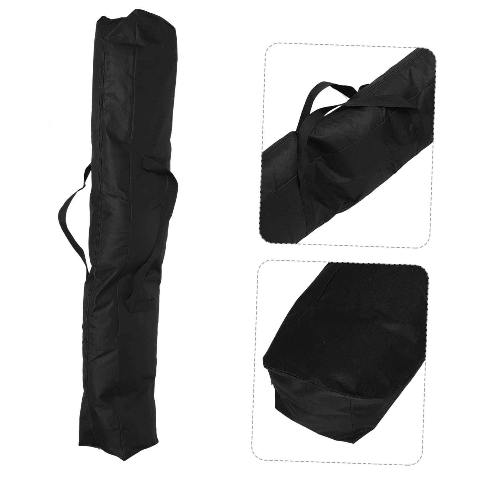 Happyyami Borsa da Campeggio Leggeri Grande Capacità Nera Oxford e Pvc Accessori Camper Scomparti Multipli per Attività All'aperti