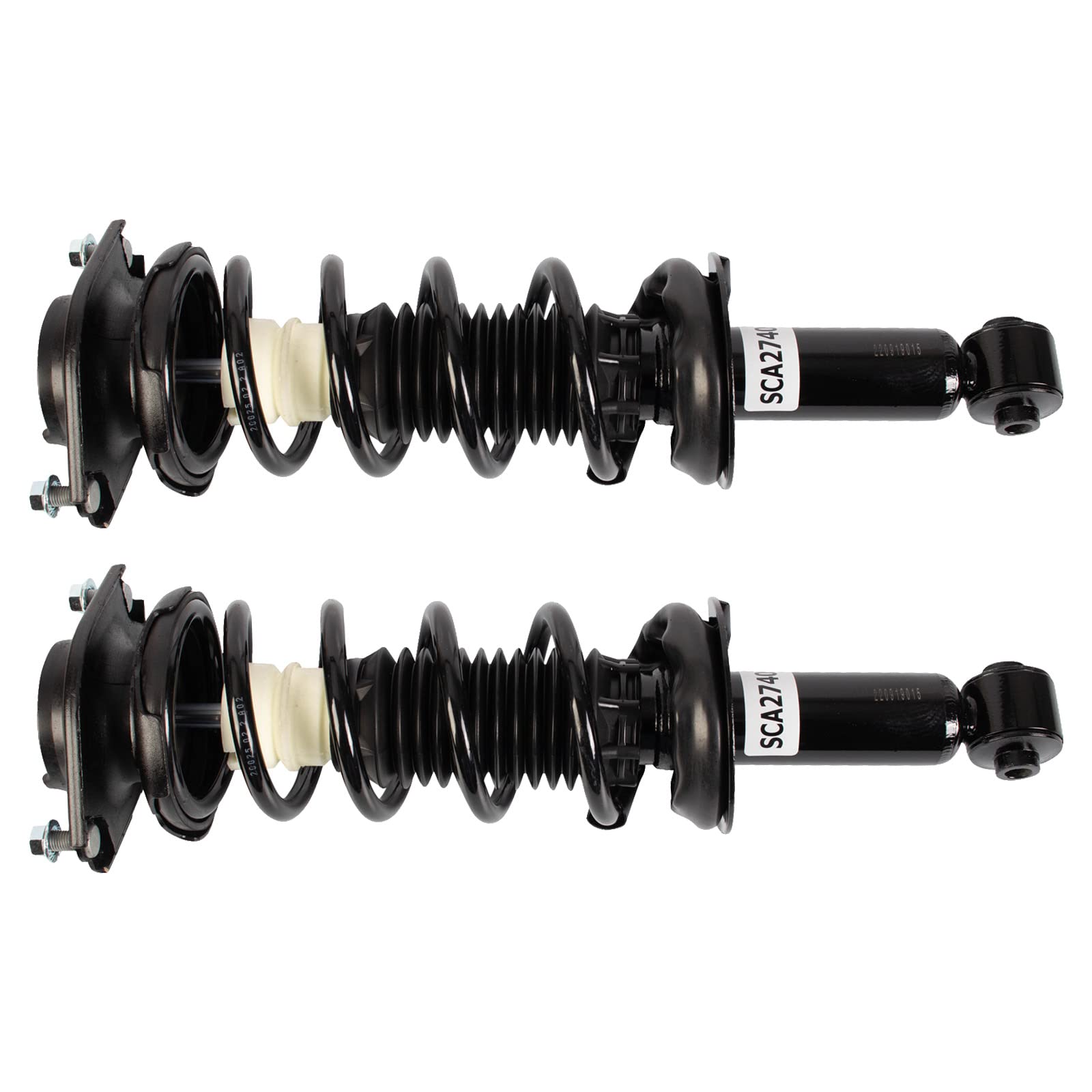 TRQ Rear Shock & Spring Assembly Set Fits 2015-2016 Subaru Legacy