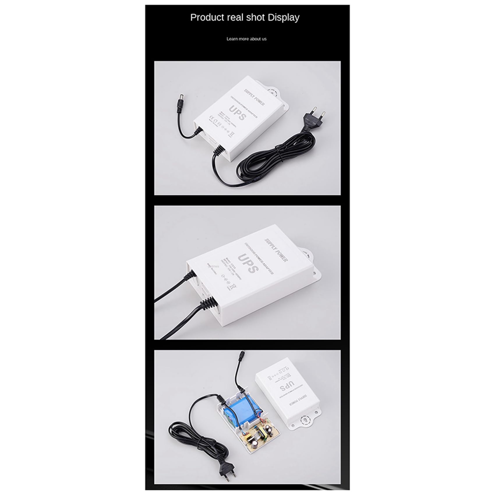 5X Gruppo di Continuità 12V-2A per WiFi, Router, Modem, Telecamera di Sicurezza Mini UPS Protezione di Backup per Batteria Spina UE