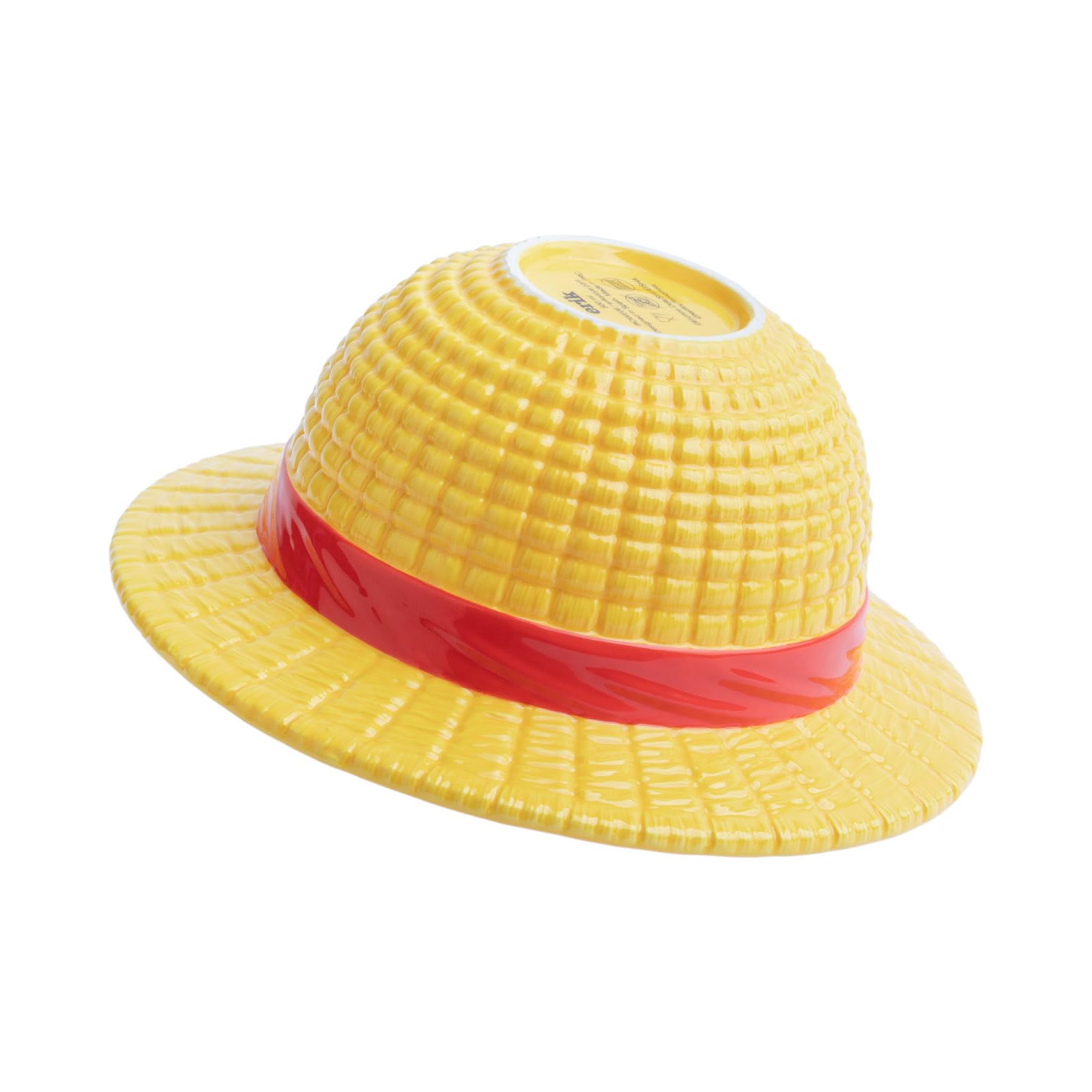 Grupo Erik Ciotola Cucina One Piece Manga 3D - Insalatiera Ceramica a Forma di Cappello di Luffy, Bowl Colazione 500ml | One Piece Gadget, Tazza Colazione Grande