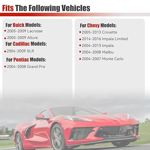 Miniatura 7 de HVAC - Actuador de puerta de aire para calefacción, palancas de puerta compatibles con Chevy Impala 2004-2013, reemplaza 604-108 1573517 1574122