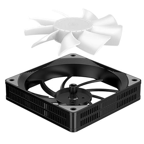 Miniatura 8 de KLKCMS 3 unidades de carcasa universal de 4724in de refrigeración 00 RPM RGB LED carcasa de computadora ventiladores silenciosos coloridos