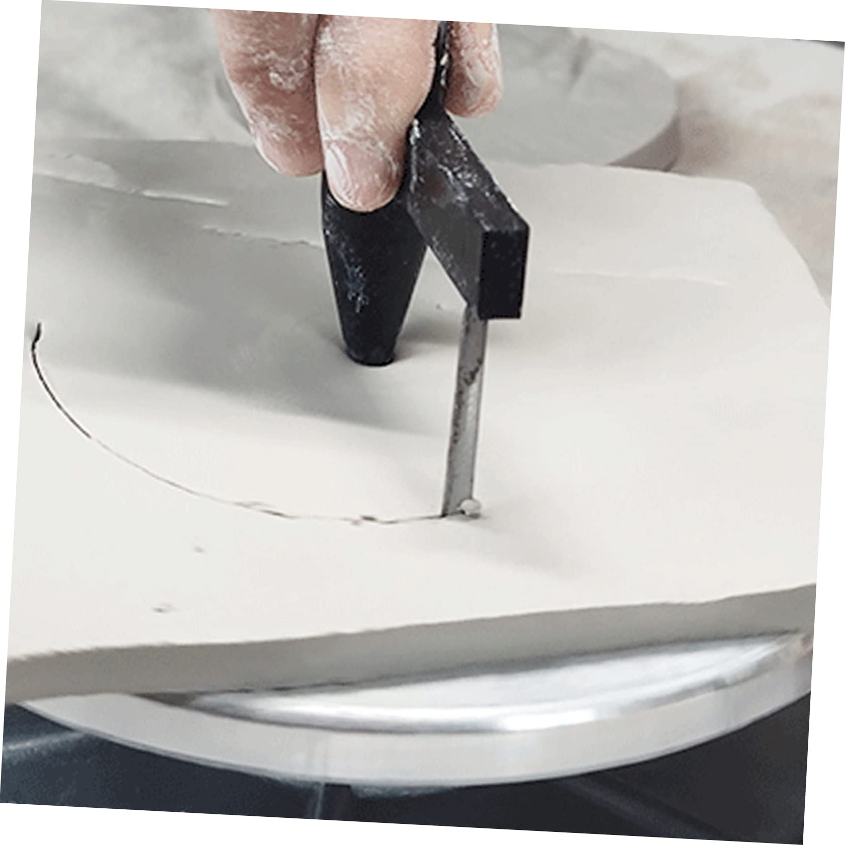 EXCEART 5pezzi Strumento per Ceramica e Modellismo Taglierina Circolare per Argilla con Design Compatto Utensile per Progetti Artistici e Sculture Facile da Usare e Sicuro per Mani