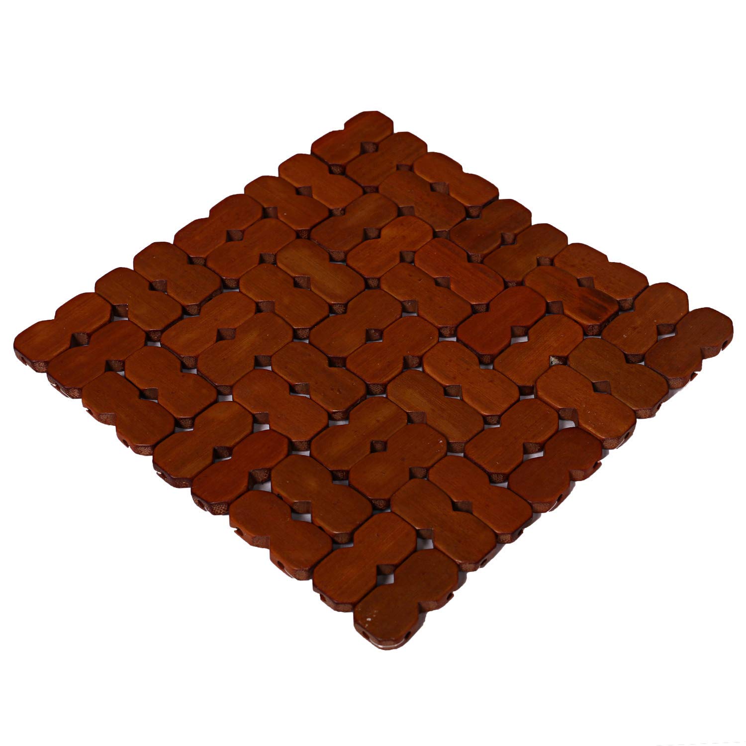 HKD Sales Industries Bamboo 6 Piece Heat Pad Set - Wooden 2