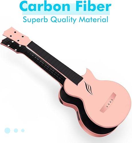 Miniatura 6 de Enya Ukelele Tenor de 26 pulgadas de fibra de carbono Acousticplus Cutaway Kit de ukelele de viaje para principiantes con lección en línea que