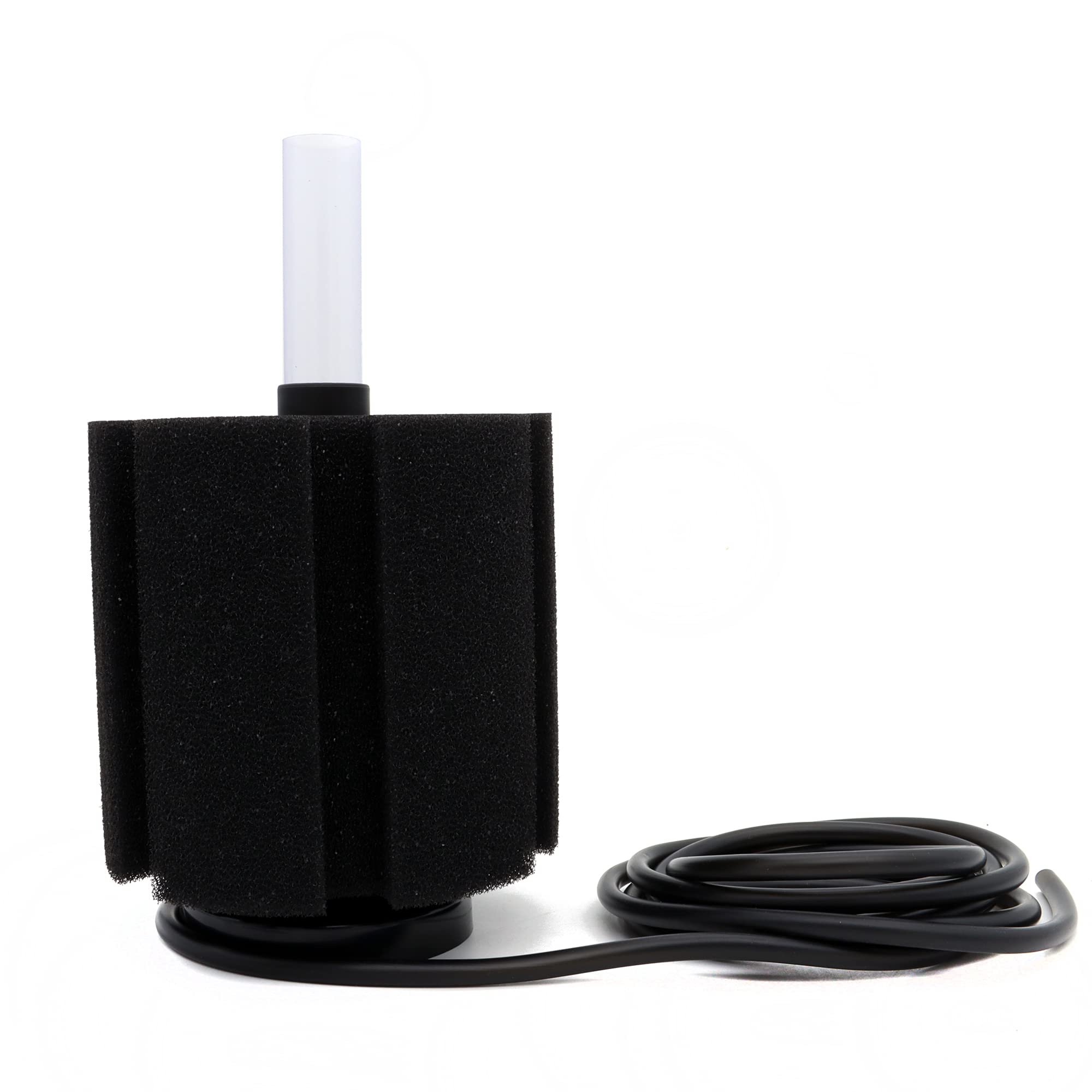 ALEGI Aquarium Sponge Filter with Air Stone, Airline Tubing for Betta, Nano, Shrimp, Fry Fish Tank (Large up to 50Gal 2 Pcs)