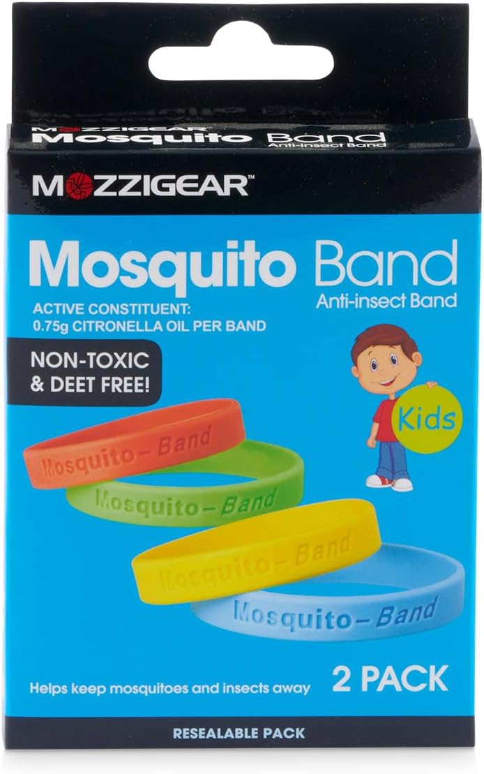 Mozzigear Mosquito Band Kids Pack of 2, Mosquito Repellent Bracelet