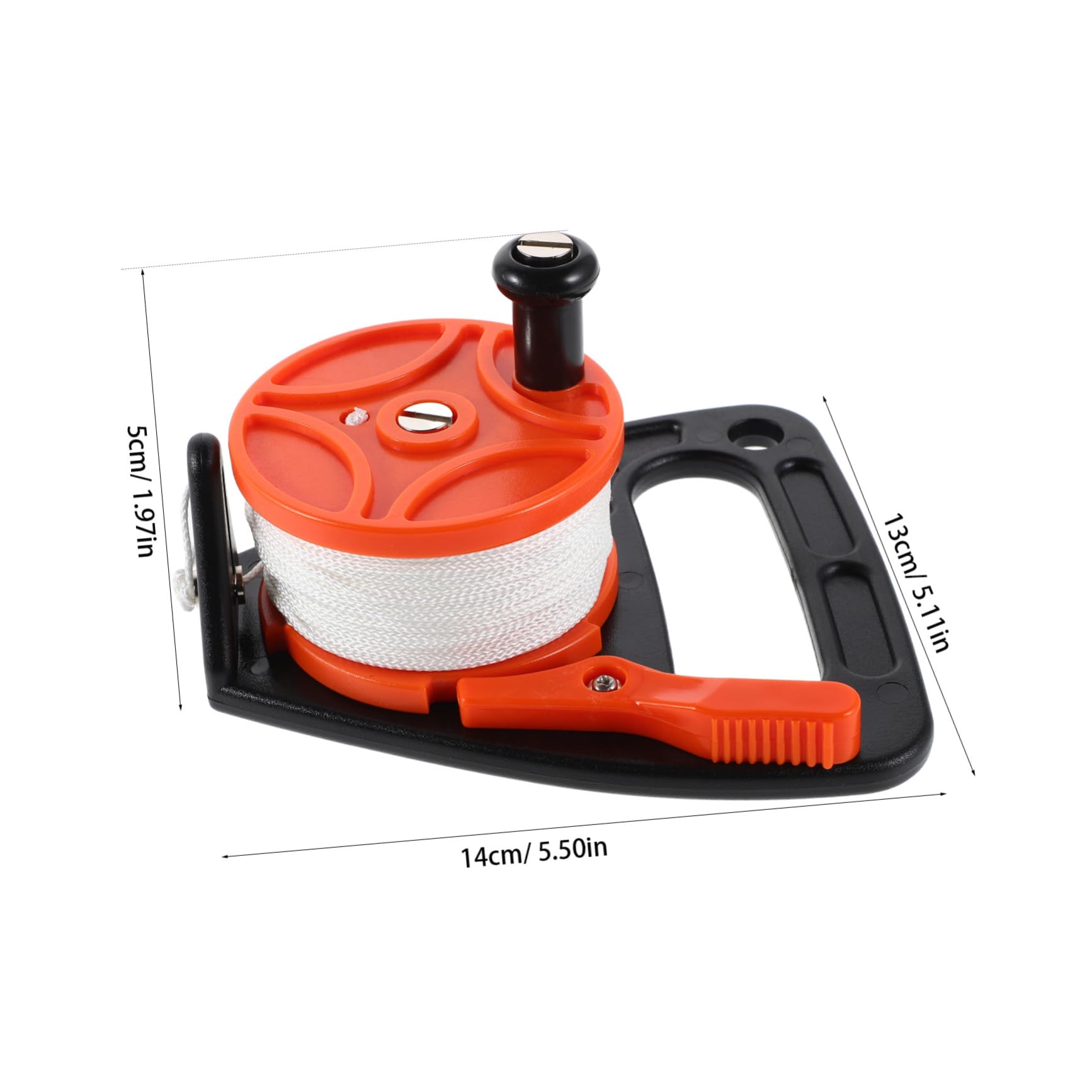 HEMOTON 46M Retractable Scuba Dive Reel with Handle Diving Line Technical Underwater Gear for Kayaking Sailing and Diving for Enthusiasts and Professionals Durable Material