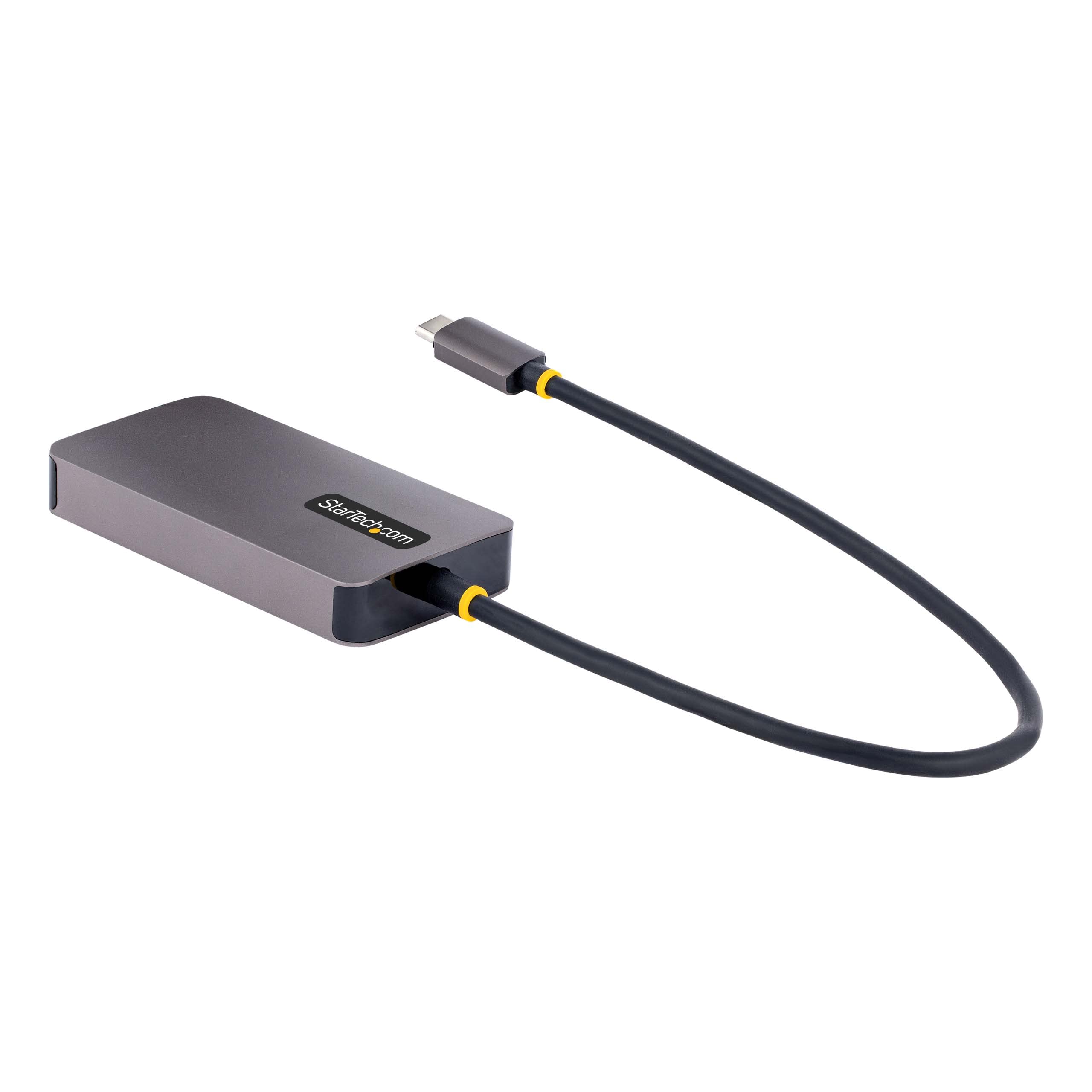 StarTech Adattatore USB-C a HDMI/DVI/VGA, 4K 60Hz (118-USBC-HDMI-VGADVI) | Adattatore Video Compatibile con Thunderbolt 3 e 4
