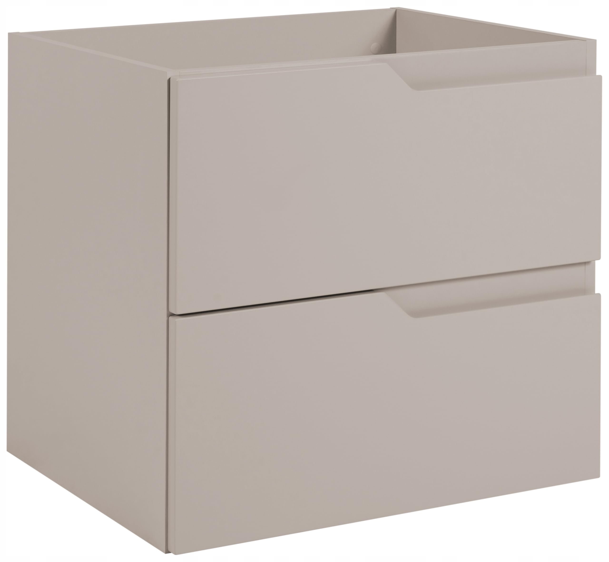 Rodan, mobile bagno sospeso, 60 cm, cashmere, opaca, 2 cassetti