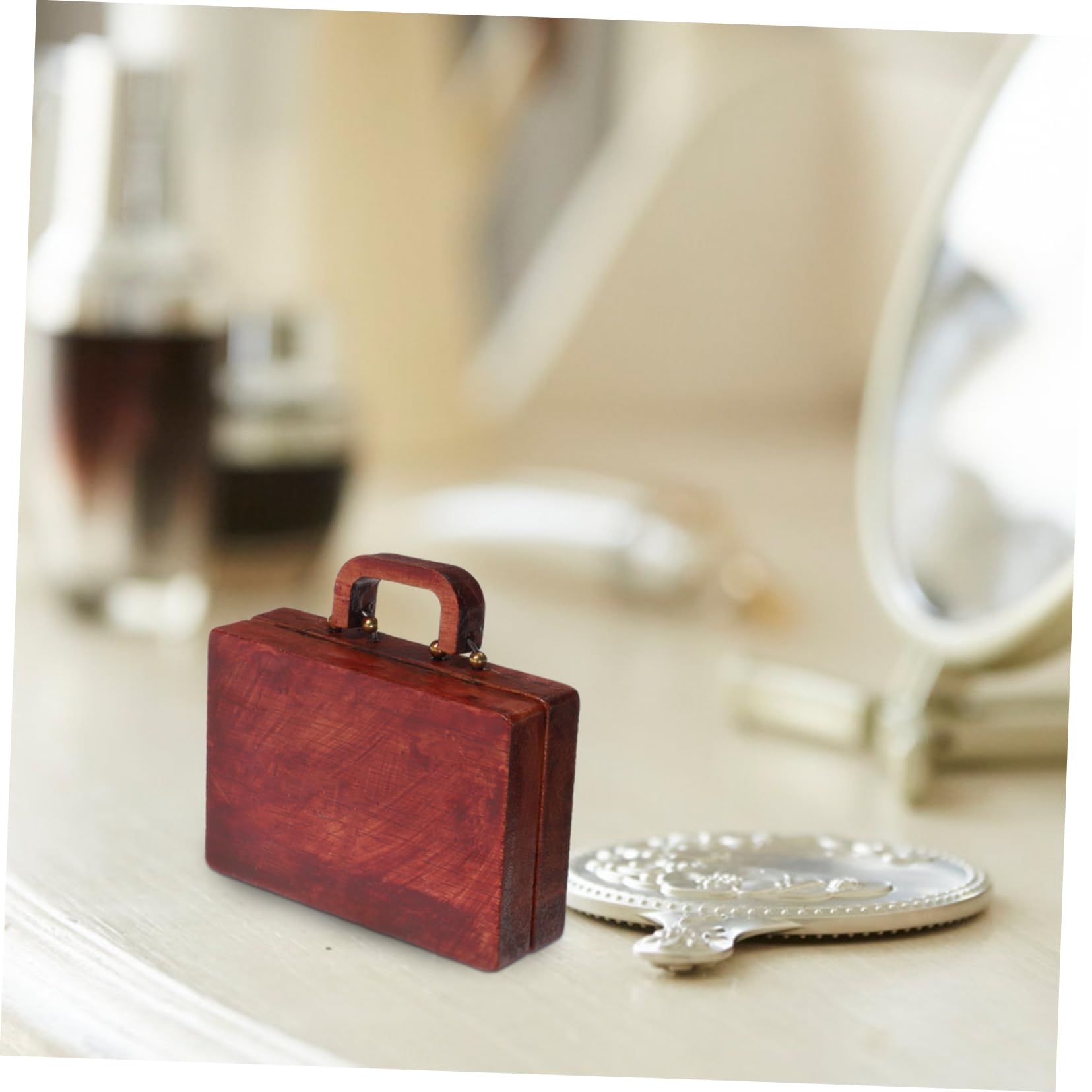 PRETYZOOM Caja De 4 Piezas Caja De Almacenaje De Almacenamiento De Madera Vitrina De Roca Maleta De Roca Vitrina Para Coleccionables De Muestras Organizador De Rocas Piedra