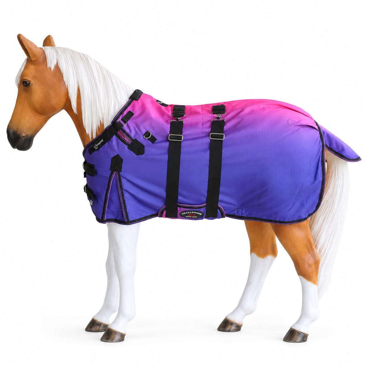 CHALLENGER 1200D Foal Winter Blanket Miniature Pony Donkey Bellyband Turquoise Rustic