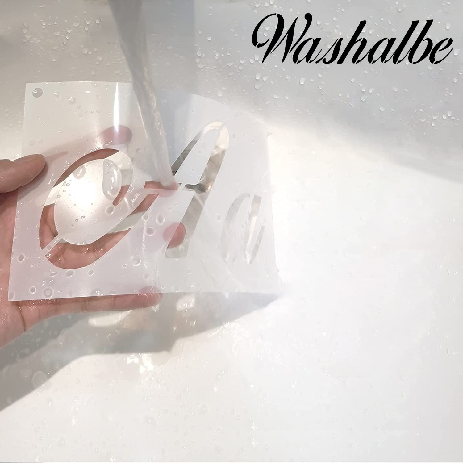 40-teiliges Buchstaben-Schablonen-Set – Alphabet, Zahlen, Symbole, PET-Material, Für DIY & Kunst