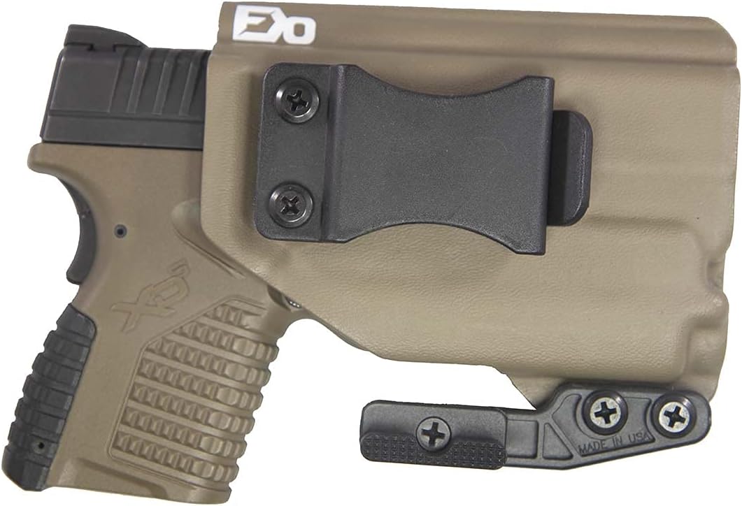 FDO Industries IWB Kydex Holster Compatible with Springfield XDS 3.3" w/Olight PLMini 2 -The Paladin Series -Made in USA-