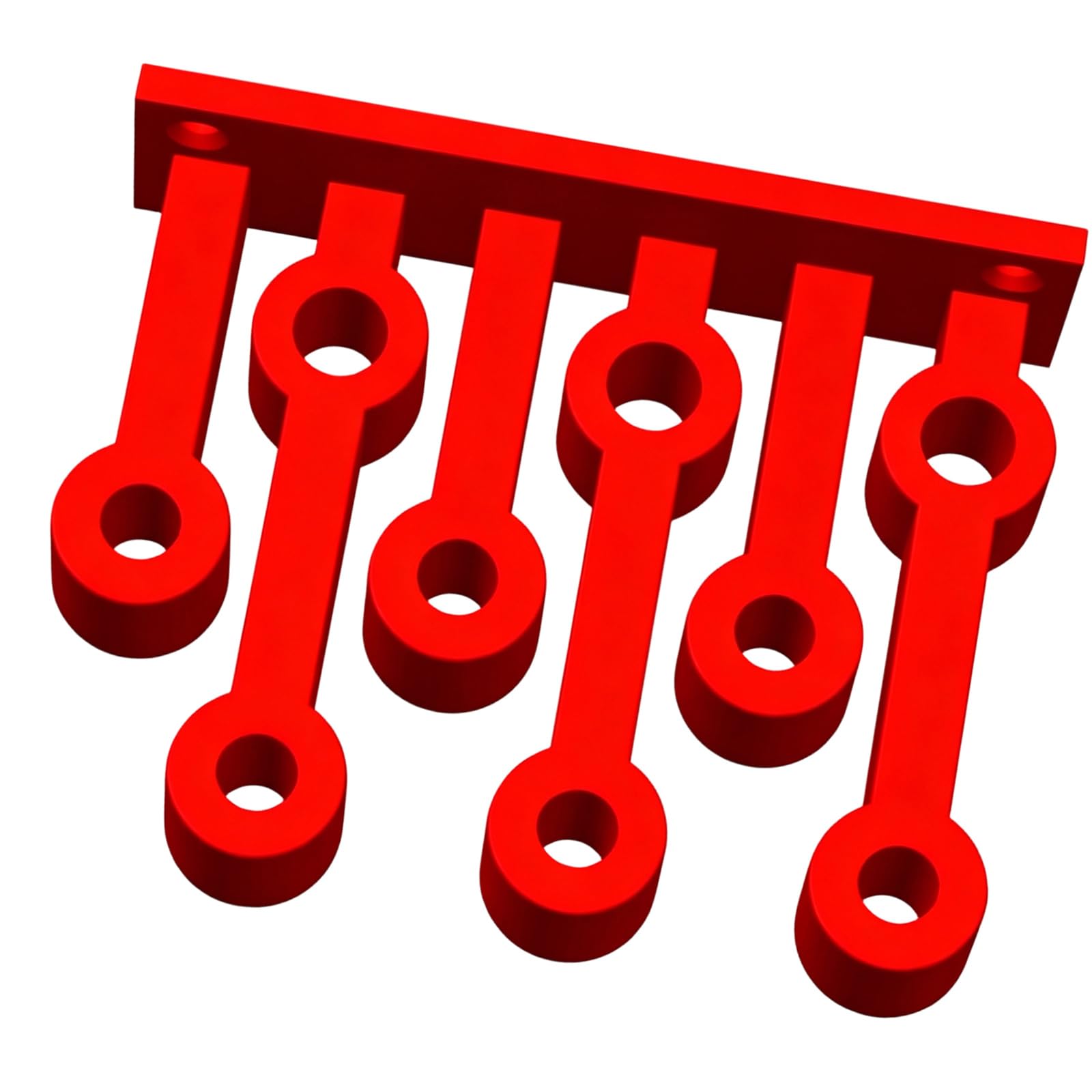 Whoasyst Red Lightweight Screwdriver Holders Tool Hanger For Wall Mounting Optimizes Vertical Space In Garages And Workshops Space Saving Tool Hanger