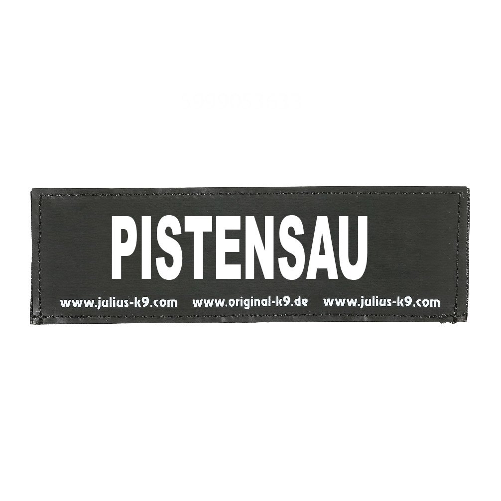 Julius-K9 Original Interchangeable Patch, Large, Black, Pistensau — image 1