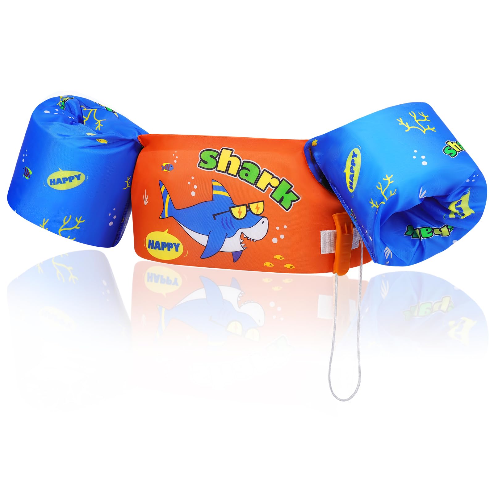 MoKo Kinder Schwimmflügel, Cartoon Schwimmende Badeanzug Schwimmtraining Jacke Schwimmflügel mit Schnalle für Jungen Mädchen, 20 bis 50 lbs