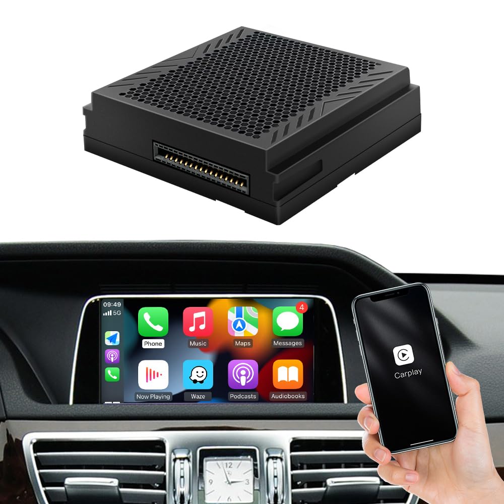Wireless Carplay/Android Auto Adapter Fit for Mercedes Benz A/B/C/E/CLA/GLA/GLK/ML/SLK with NTG4.5 System Bluetooth/Mirror Link/Siri Voice/DVR and Camera Input Etc-image-46