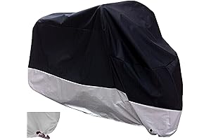 XYZCTEM All Season Black Waterproof Sun Motorcycle Cover,Fits up to 108" Motors...