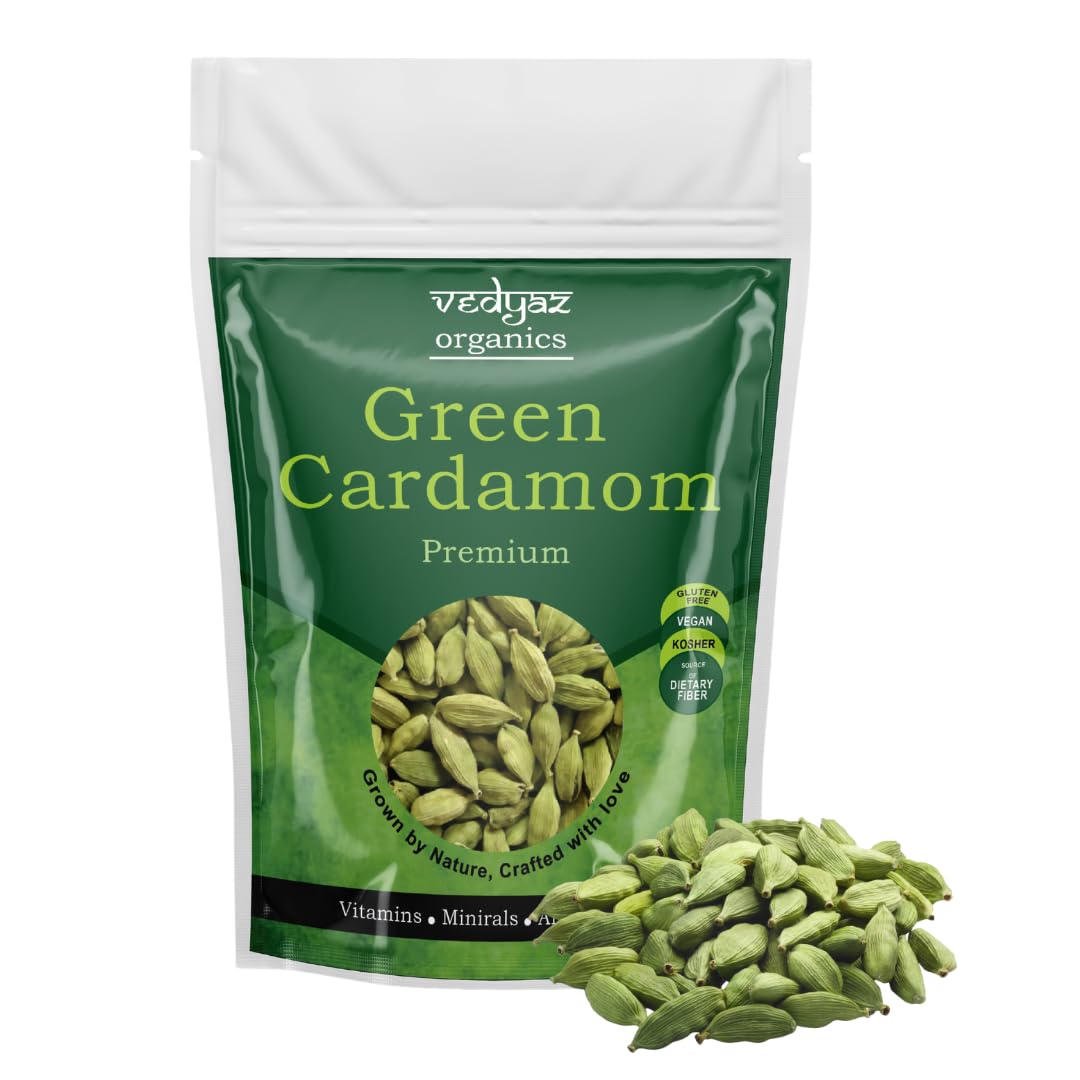 Vedyaz Organics Green Cardamom Whole-100Gm-100% Natural,8Mm Bold Choti/Hari Elaichi (B0D3155NPX) Amazon Price History, Amazon Price Tracker