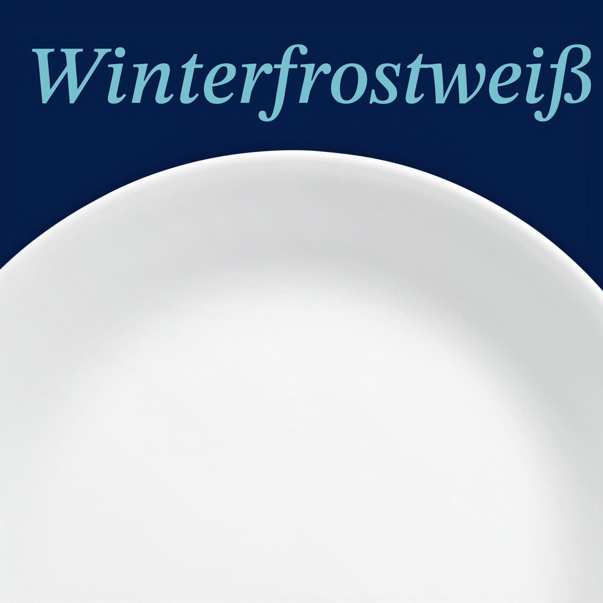 Corelle Vitrelle 8-teiliges Speiseteller-Set, dreischichtiges Glas und splitterfest, leichte runde Teller, Winter Frost White